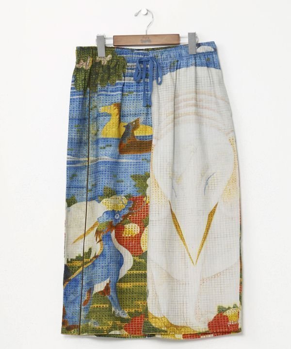 【その他のブランド/Other】の【カヤ】倭の絵メンズパンツ インテリア・キッズ・メンズ・レディースファッション・服の通販 founy(ファニー) 　ファッション　Fashion　メンズファッション　Fashion for Men　ボトムス　Bottoms　メンズ　Men's, Menswear　リラックス　Relax, Relaxed Fit　ライトブルー|ID: prp329100004963098 ipo3291000000037232200