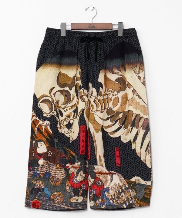 【その他のブランド/Other】の【カヤ】倭の絵メンズパンツ インテリア・キッズ・メンズ・レディースファッション・服の通販 founy(ファニー) 　ファッション　Fashion　メンズファッション　Fashion for Men　ボトムス　Bottoms　メンズ　Men's, Menswear　リラックス　Relax, Relaxed Fit　ブラック|ID: prp329100004963098 ipo3291000000037232201