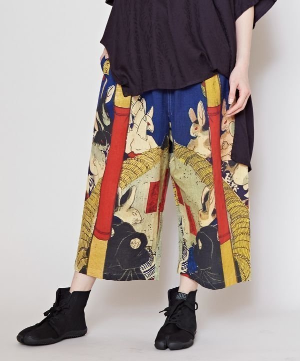 【その他のブランド/Other】の【カヤ】倭の絵メンズパンツ インテリア・キッズ・メンズ・レディースファッション・服の通販 founy(ファニー) 　ファッション　Fashion　メンズファッション　Fashion for Men　ボトムス　Bottoms　メンズ　Men's, Menswear　リラックス　Relax, Relaxed Fit　イエロー|ID: prp329100004963098 ipo3291000000037232203