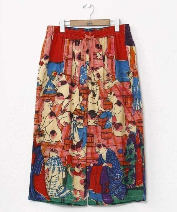 【その他のブランド/Other】の【カヤ】倭の絵メンズパンツ インテリア・キッズ・メンズ・レディースファッション・服の通販 founy(ファニー) 　ファッション　Fashion　メンズファッション　Fashion for Men　ボトムス　Bottoms　メンズ　Men's, Menswear　リラックス　Relax, Relaxed Fit　ピンク|ID: prp329100004963098 ipo3291000000037232205