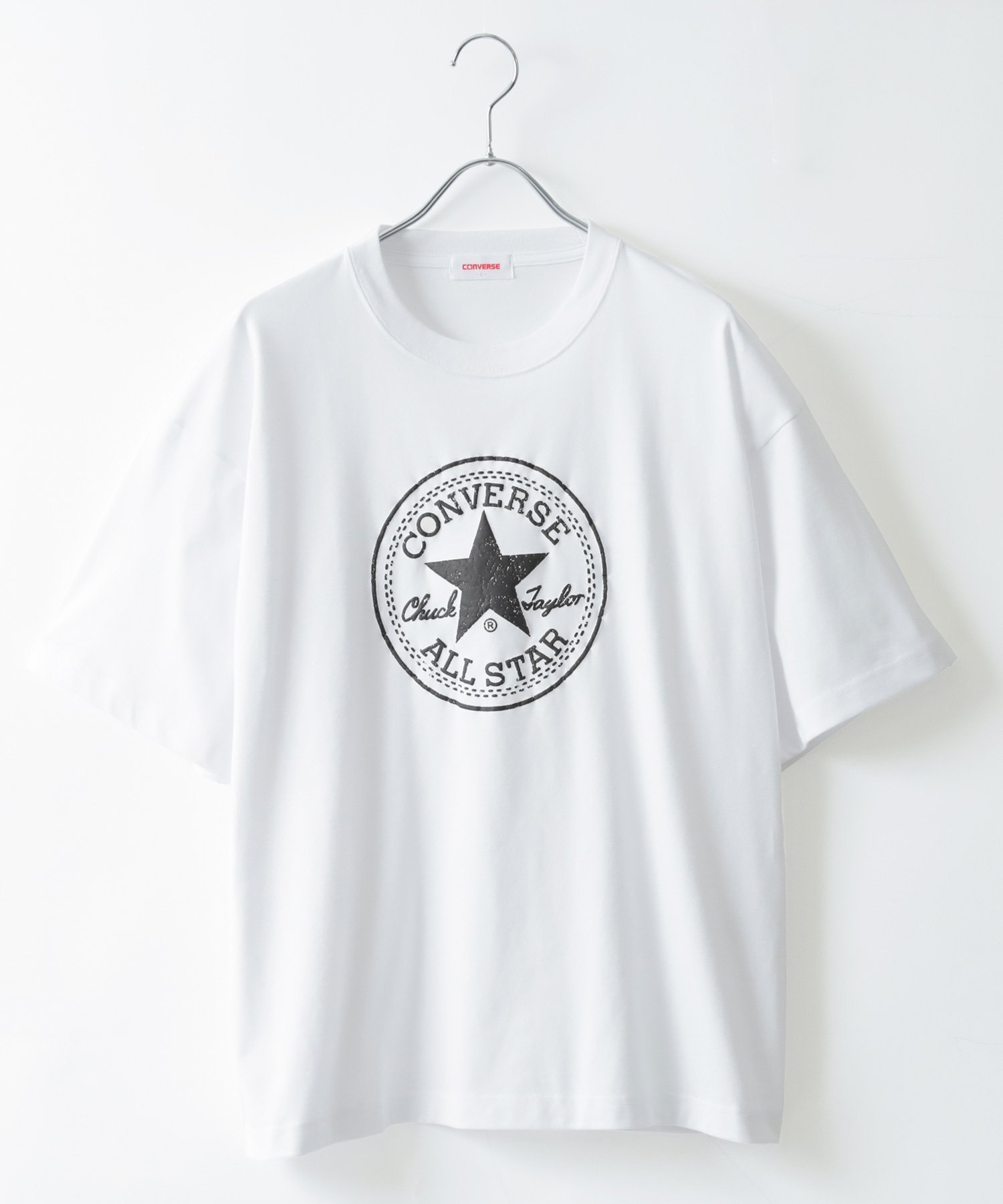 【マルカワ/MARUKAWA】のCONVERSE コンバース Tシャツ メンズ 半袖 クールマックス 発泡 ロゴ インテリア・キッズ・メンズ・レディースファッション・服の通販 founy(ファニー) 　ファッション　Fashion　レディースファッション　Fashion for Women　トップス・カットソー　Cut & Sew Tops　シャツ・ブラウス・オフィスカジュアル　Elegant Blouses & Button-Ups　ロングTシャツ・Tシャツ　Longline T-Shirts & Tees　アウトドア　Outdoor Clothing　春　Spring　カーゴパンツ　Cargo Pants, Utility Pants　キャップ　Cap, Baseball Cap　キャラクター　Character, Licensed Characters　サンダル　Sandals, Summer Shoes　シューズ　Shoes, Footwear　ジャケット　Jacket, Outerwear　スタンダード　Standard, Basic　ストライプ　Stripe, Striped Pattern　スニーカー　Sneakers, Trainers　スポーツ　Sports, Activewear　スラックス　Slacks, Dress Pants　センター　Center, Center Line　デニム　Denim, Jeans Material　トレンド　Trend, Trending Now　定番　Standard, Basic Item　人気　Popular, Best Seller　ビッグ　Big, Oversized　フレア　Flare, Flared　フロント　Front, Front Design　ブルゾン　Blouson, Bomber Jacket　プリント　Print, Printed Pattern　ベーシック　Basic, Essential　ボーダー　Border, Stripe　ホワイト|ID: prp329100004963130 ipo3291000000037232329