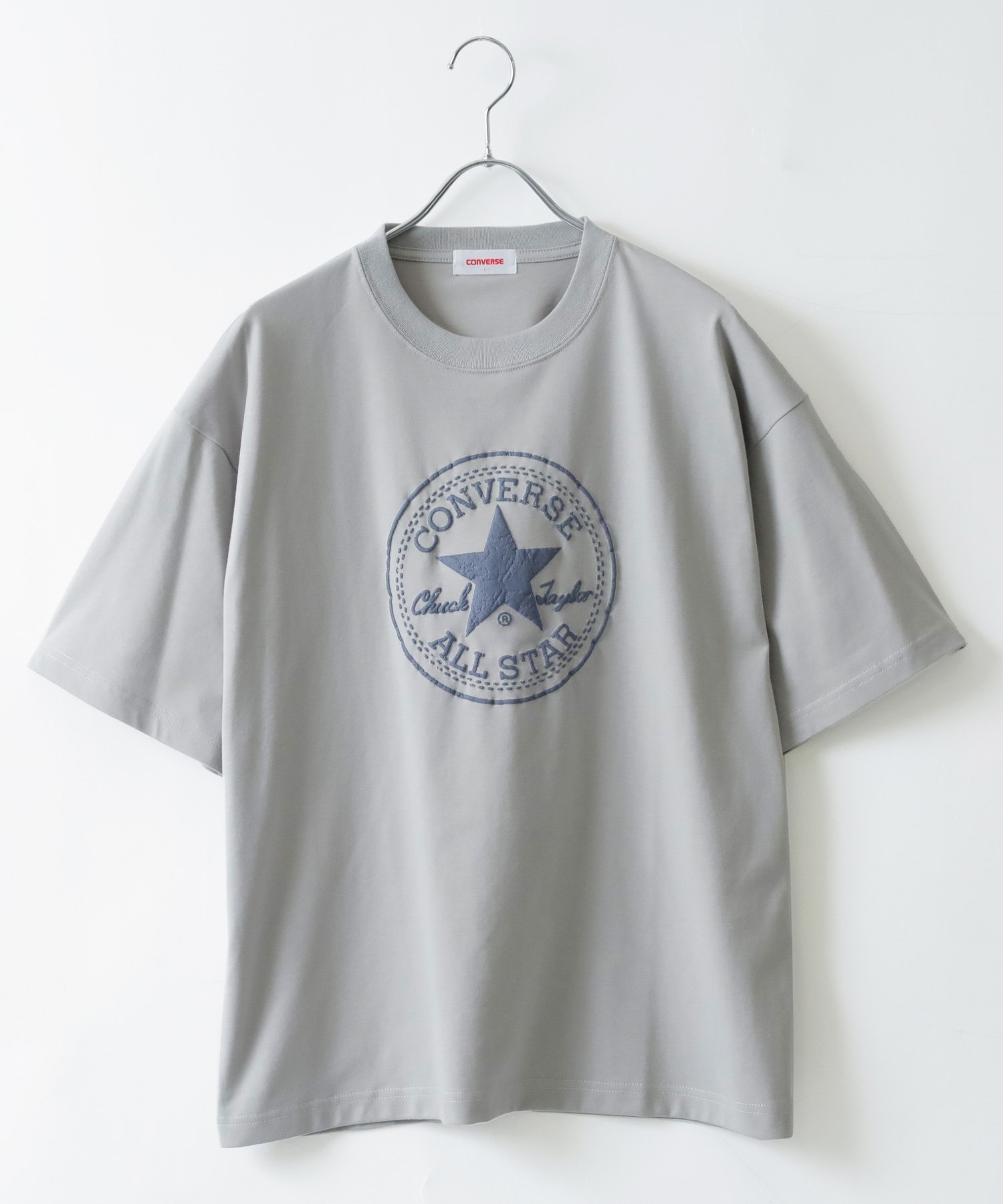 【マルカワ/MARUKAWA】のCONVERSE コンバース Tシャツ メンズ 半袖 クールマックス 発泡 ロゴ インテリア・キッズ・メンズ・レディースファッション・服の通販 founy(ファニー) 　ファッション　Fashion　レディースファッション　Fashion for Women　トップス・カットソー　Cut & Sew Tops　シャツ・ブラウス・オフィスカジュアル　Elegant Blouses & Button-Ups　ロングTシャツ・Tシャツ　Longline T-Shirts & Tees　アウトドア　Outdoor Clothing　春　Spring　カーゴパンツ　Cargo Pants, Utility Pants　キャップ　Cap, Baseball Cap　キャラクター　Character, Licensed Characters　サンダル　Sandals, Summer Shoes　シューズ　Shoes, Footwear　ジャケット　Jacket, Outerwear　スタンダード　Standard, Basic　ストライプ　Stripe, Striped Pattern　スニーカー　Sneakers, Trainers　スポーツ　Sports, Activewear　スラックス　Slacks, Dress Pants　センター　Center, Center Line　デニム　Denim, Jeans Material　トレンド　Trend, Trending Now　定番　Standard, Basic Item　人気　Popular, Best Seller　ビッグ　Big, Oversized　フレア　Flare, Flared　フロント　Front, Front Design　ブルゾン　Blouson, Bomber Jacket　プリント　Print, Printed Pattern　ベーシック　Basic, Essential　ボーダー　Border, Stripe　グレー|ID: prp329100004963130 ipo3291000000037232332