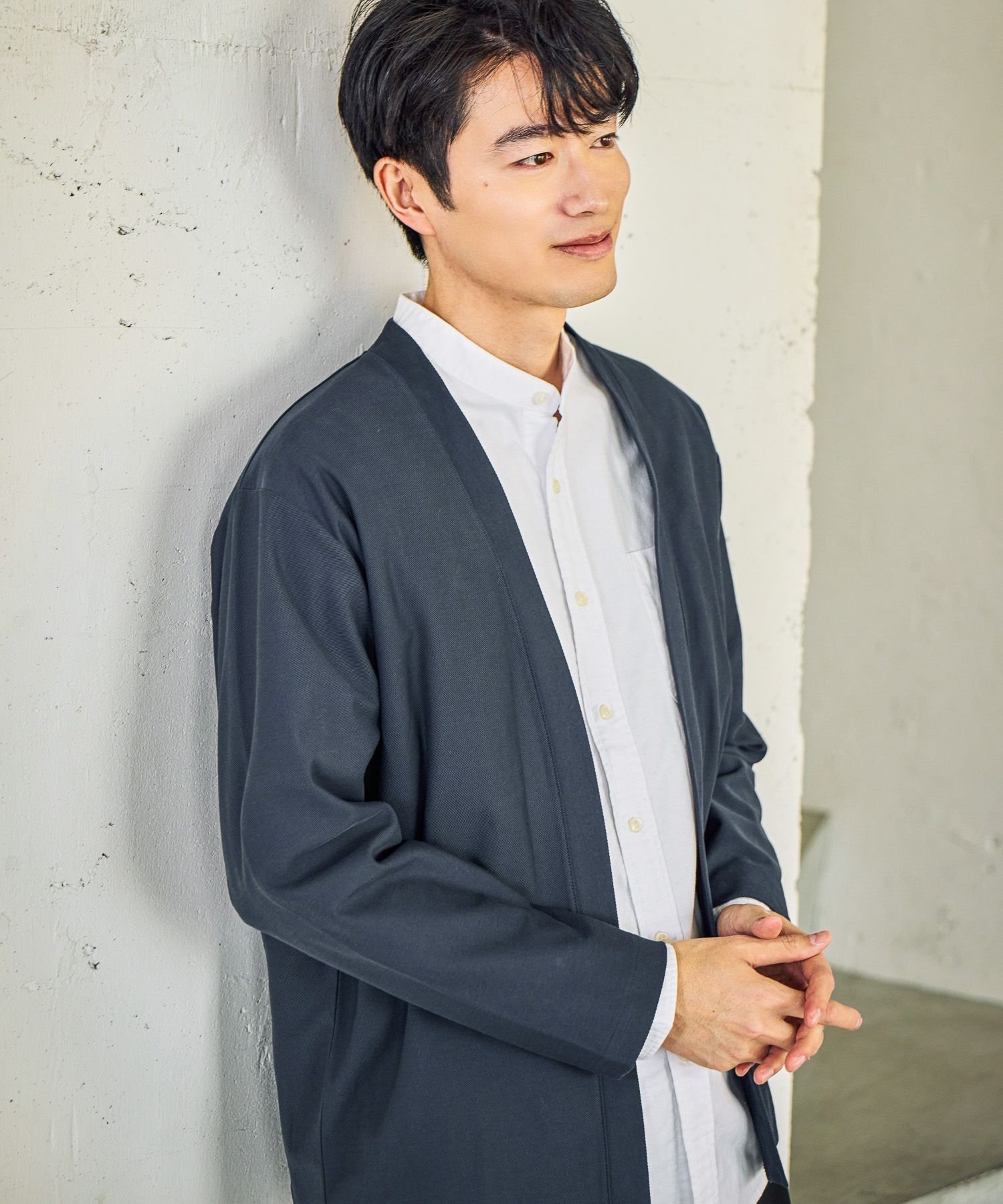 【グローバルワーク/GLOBAL WORK / MEN】のリッチクリーンカーデ/580763 インテリア・キッズ・メンズ・レディースファッション・服の通販 founy(ファニー) 　ファッション　Fashion　メンズファッション　Fashion for Men　おすすめ　Recommended / Our Picks　カーディガン　Cardigan, Knitwear　シルク　Silk, 100% Silk　シルケット　Silket, Silky Cotton　シンプル　Simple, Minimal　ジャケット　Jacket, Outerwear　ツイル　Twist, Twisted Detail　羽織　Haori, Light Jacket　ネイビー88|ID: prp329100004963133 ipo3291000000037232359