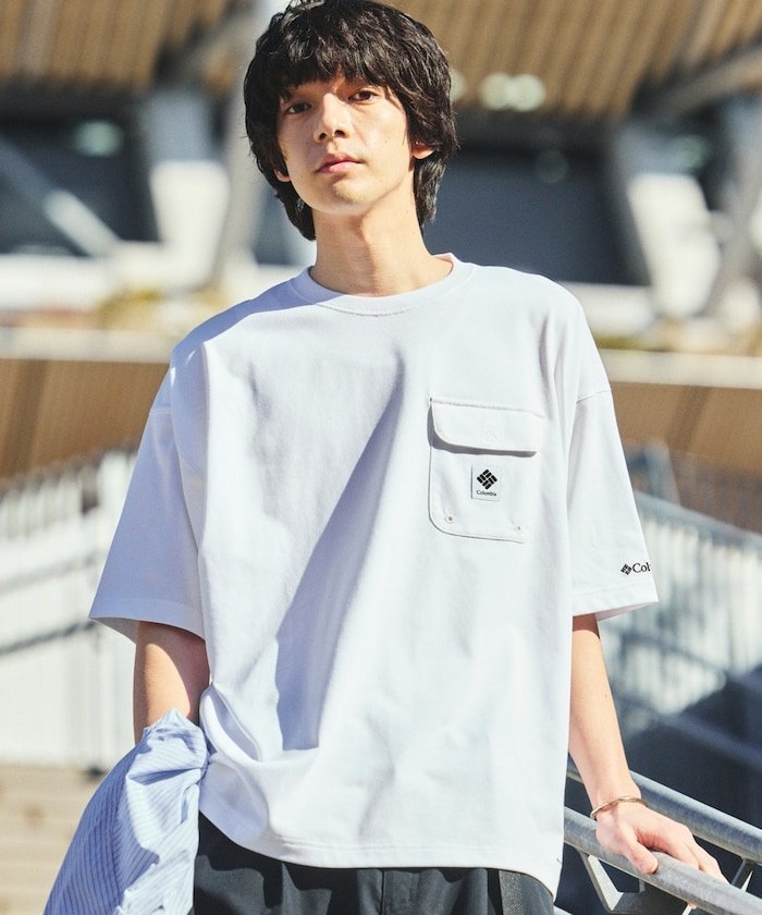 【フリークスストア/FREAK'S STORE】のColumbia×FREAK S STORE/コロンビア 別注 インペリアルパーク クルーネック ポケットTシャツ【限定展開】 インテリア・キッズ・メンズ・レディースファッション・服の通販 founy(ファニー) 　ファッション　Fashion　メンズファッション　Fashion for Men　アウトドア　Outdoor Clothing　インナー　Innerwear　カーゴパンツ　Cargo Pants, Utility Pants　吸水　Absorbent, Quick-Dry　ショーツ　Shorts, Short Pants　デニム　Denim, Jeans Material　トレンド　Trend, Trending Now　定番　Standard, Basic Item　人気　Popular, Best Seller　バランス　Balance, Style Balance　ビッグ　Big, Oversized　フィット　Fit, Slim Fit　フラップ　Flap, Flap Pocket　ボトム　Bottoms, Lower Wear　ポケット　Pocket, Pocket Detail　別注　Limited Edition, Custom Order　リラックス　Relax, Relaxed Fit　ワイド　Wide, Wide Fit　ワンポイント　One Point, Statement Accent　S/S・春夏　SS, Spring/Summer, Warm Season　おすすめ　Recommended / Our Picks　夏　Summer　2026年　2026　2026春夏・S/S　Spring/Summer 2026 SS26　White-100|ID: prp329100004963146 ipo3291000000037232420