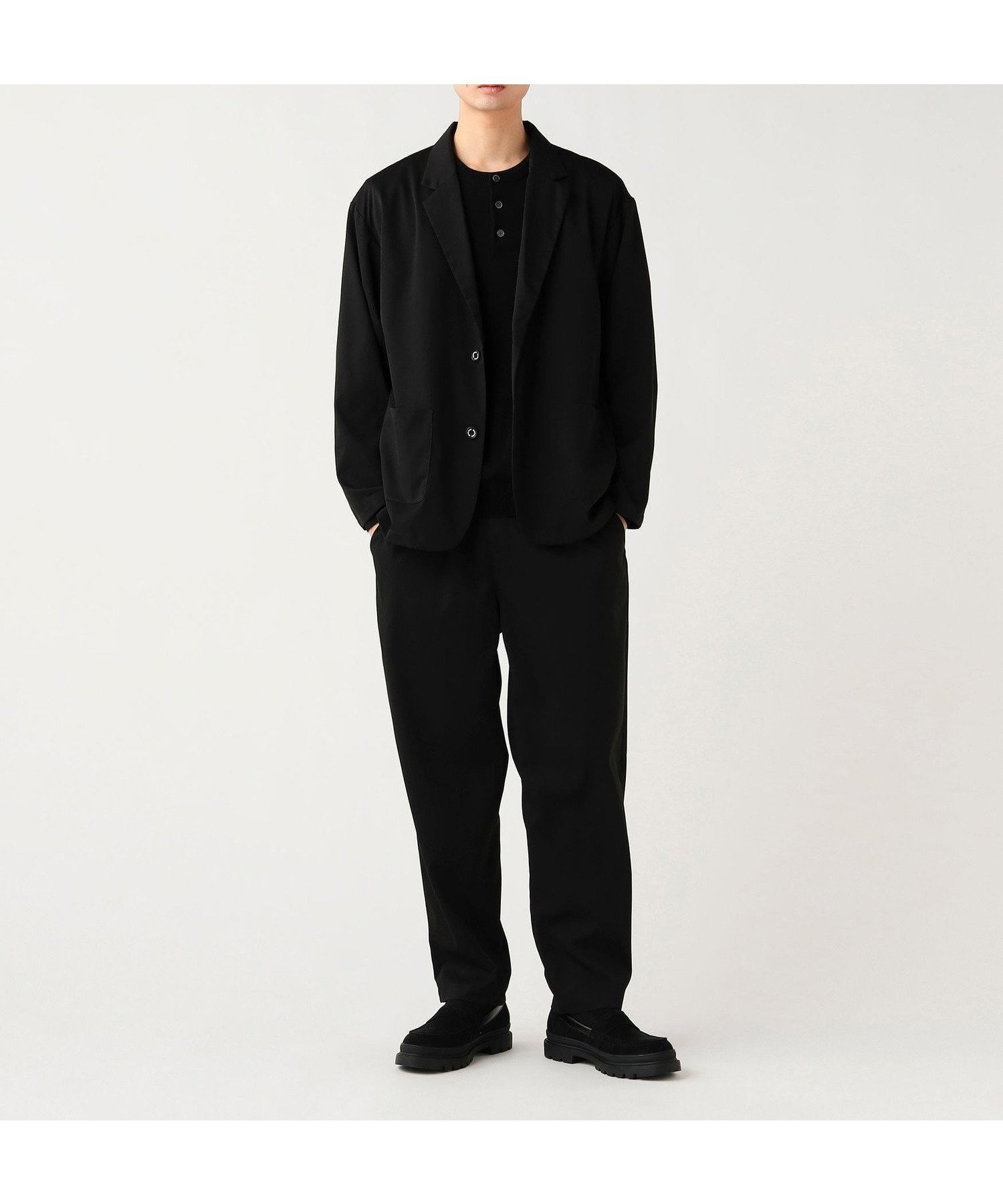 【ビームス ハート/BEAMS HEART / MEN】のコットンライク ポリツイル ジャケット パンツ(セットアップ)(吸水速乾・接触冷感) インテリア・キッズ・メンズ・レディースファッション・服の通販 founy(ファニー) 　ファッション　Fashion　メンズファッション　Fashion for Men　ボトムス　Bottoms　吸水　Absorbent, Quick-Dry　ジャケット　Jacket, Outerwear　スウェット / スエット　Sweatshirt, Sweatwear　セットアップ　Set-Up, Coordinated Outfit　ツイル　Twist, Twisted Detail　フィット　Fit, Slim Fit　リラックス　Relax, Relaxed Fit　ルーズ　Loose, Oversized　レギュラー　Regular, Standard Fit　BLACK|ID: prp329100004963154 ipo3291000000037232449