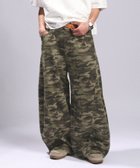 【レイジブルー/RAGEBLUE / MEN】のヴィンテージ加工/3Dカーブバレルデニムパンツ グリーン75|ID: prp329100004963157 ipo3291000000037232460