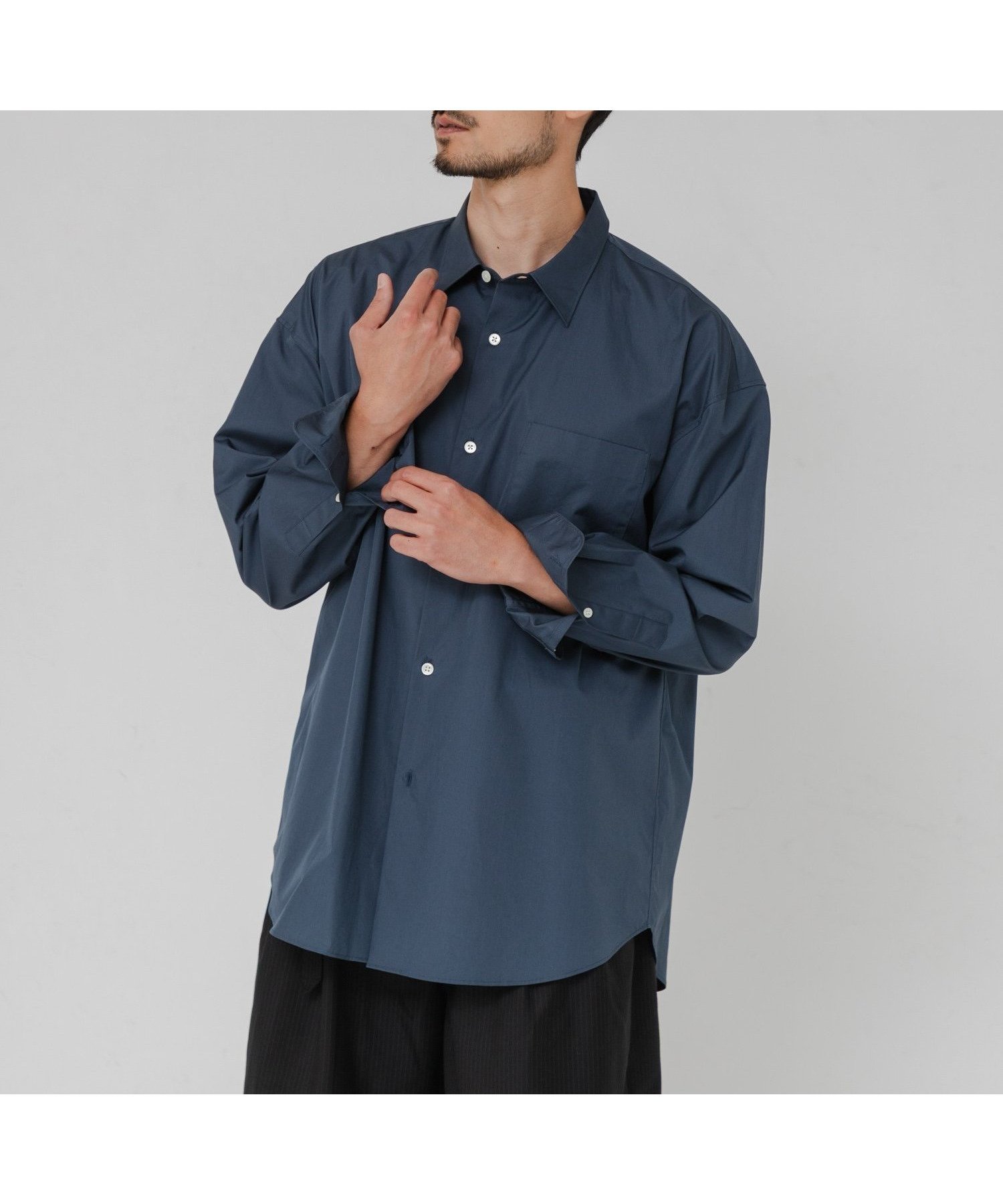 【アーバンリサーチ/URBAN RESEARCH / MEN】のTHOMAS MASON OVER SHIRTS インテリア・キッズ・メンズ・レディースファッション・服の通販 founy(ファニー) 　ファッション　Fashion　メンズファッション　Fashion for Men　2026年　2026　2026春夏・S/S　Spring/Summer 2026 SS26　ドレス　Dress, One-Piece　ラグジュアリー　Luxury, Elegant　ワイド　Wide, Wide Fit　夏　Summer　S/S・春夏　SS, Spring/Summer, Warm Season　ブルー|ID: prp329100004963204 ipo3291000000037232621