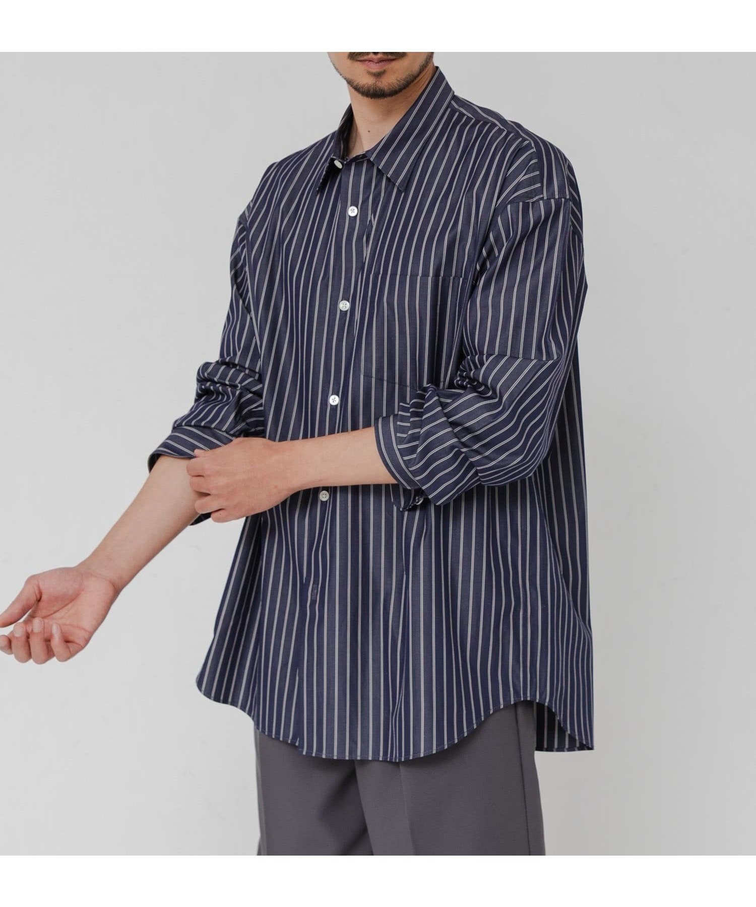 【アーバンリサーチ/URBAN RESEARCH / MEN】のTHOMAS MASON OVER SHIRTS インテリア・キッズ・メンズ・レディースファッション・服の通販 founy(ファニー) 　ファッション　Fashion　メンズファッション　Fashion for Men　2026年　2026　2026春夏・S/S　Spring/Summer 2026 SS26　ドレス　Dress, One-Piece　ラグジュアリー　Luxury, Elegant　ワイド　Wide, Wide Fit　夏　Summer　S/S・春夏　SS, Spring/Summer, Warm Season　ブルー系その他|ID: prp329100004963204 ipo3291000000037232623