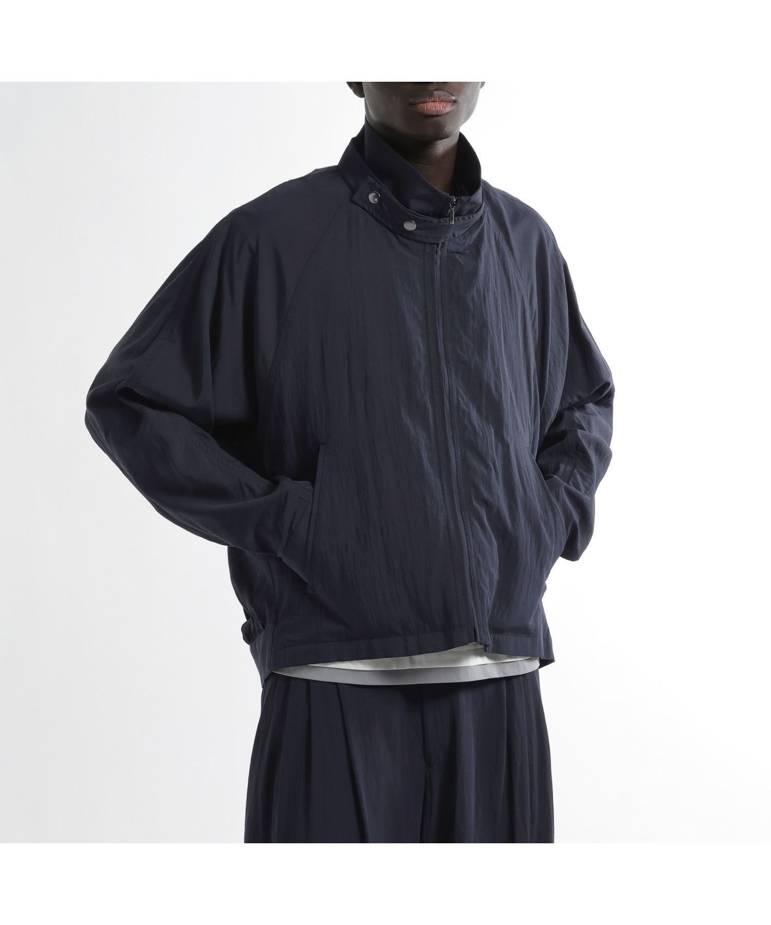 【ハレ/HARE / MEN】のトランジションブルゾン インテリア・キッズ・メンズ・レディースファッション・服の通販 founy(ファニー) 　ファッション　Fashion　メンズファッション　Fashion for Men　インナー　Innerwear　シンプル　Simple, Minimal　ドレープ　Drape, Draping Fabric　ハイネック　High Neck, Mock Neck　ブルゾン　Blouson, Bomber Jacket　ミリタリー　Military, Army Style　リラックス　Relax, Relaxed Fit　エレガント 上品　Elegant　夏　Summer　春　Spring　S/S・春夏　SS, Spring/Summer, Warm Season　ネイビー88|ID: prp329100004963206 ipo3291000000037232629