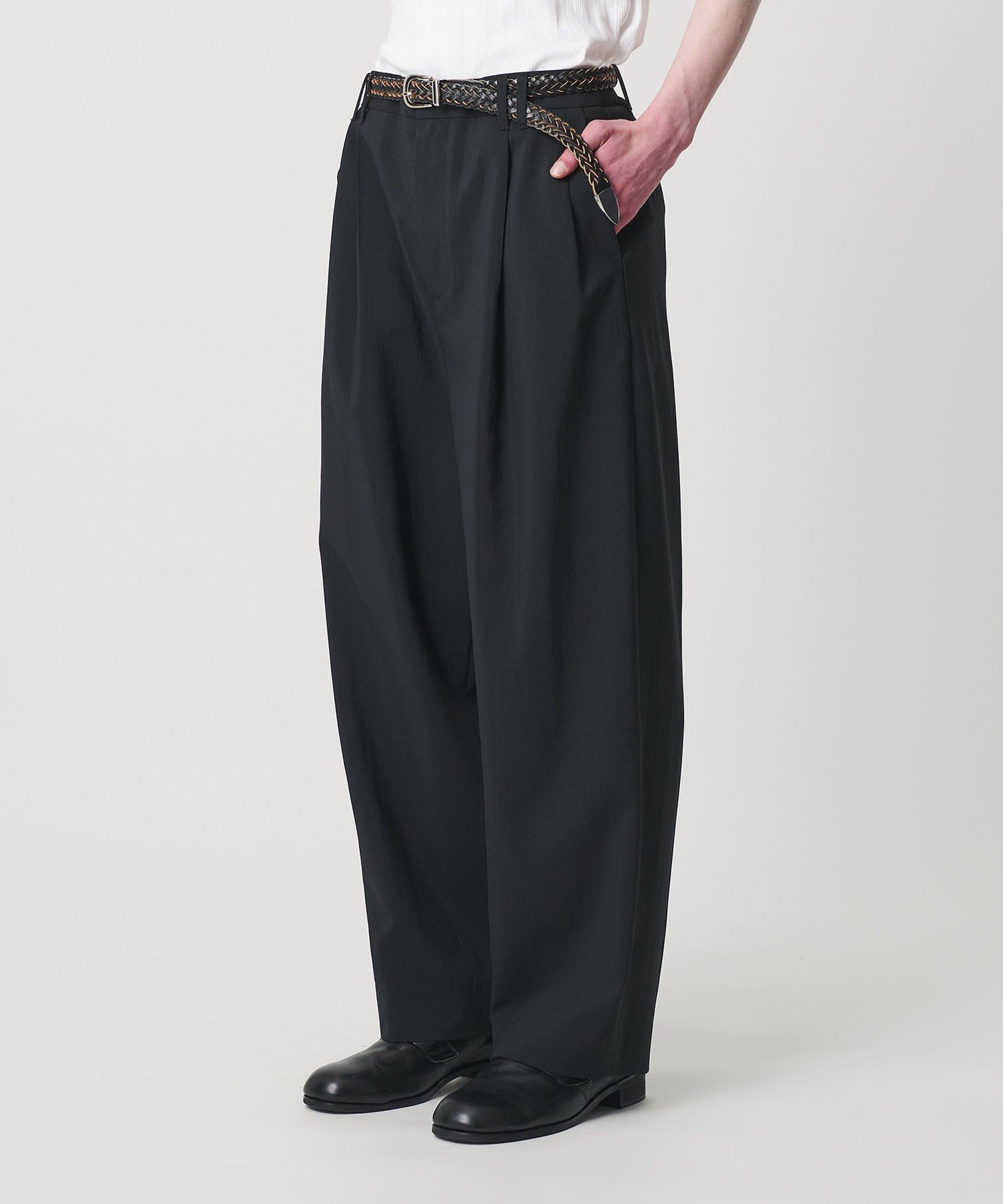 【ビューティ&ユース ユナイテッドアローズ/BEAUTY&YOUTH / UNITED ARROWS / MEN】のRENU TROシリーズ 2P ワイド パンツ -セットアップ対応- 人気、トレンドファッション・服の通販 founy(ファニー) 　ファッション　Fashion　メンズファッション　Fashion for Men　ボトムス　Bottoms　春　Spring　秋　Autumn　ジャケット　Jacket, Outerwear　スキッパー　Skipper, Open Collar　セットアップ　Set-Up, Coordinated Outfit　ダブル　Double, Double-Breasted　定番　Standard, Basic Item　人気　Popular, Best Seller　半袖　Short Sleeve, Half Sleeve　リラックス　Relax, Relaxed Fit　ワイド　Wide, Wide Fit　 other-1|ID: prp329100004963226 ipo3291000000037232706