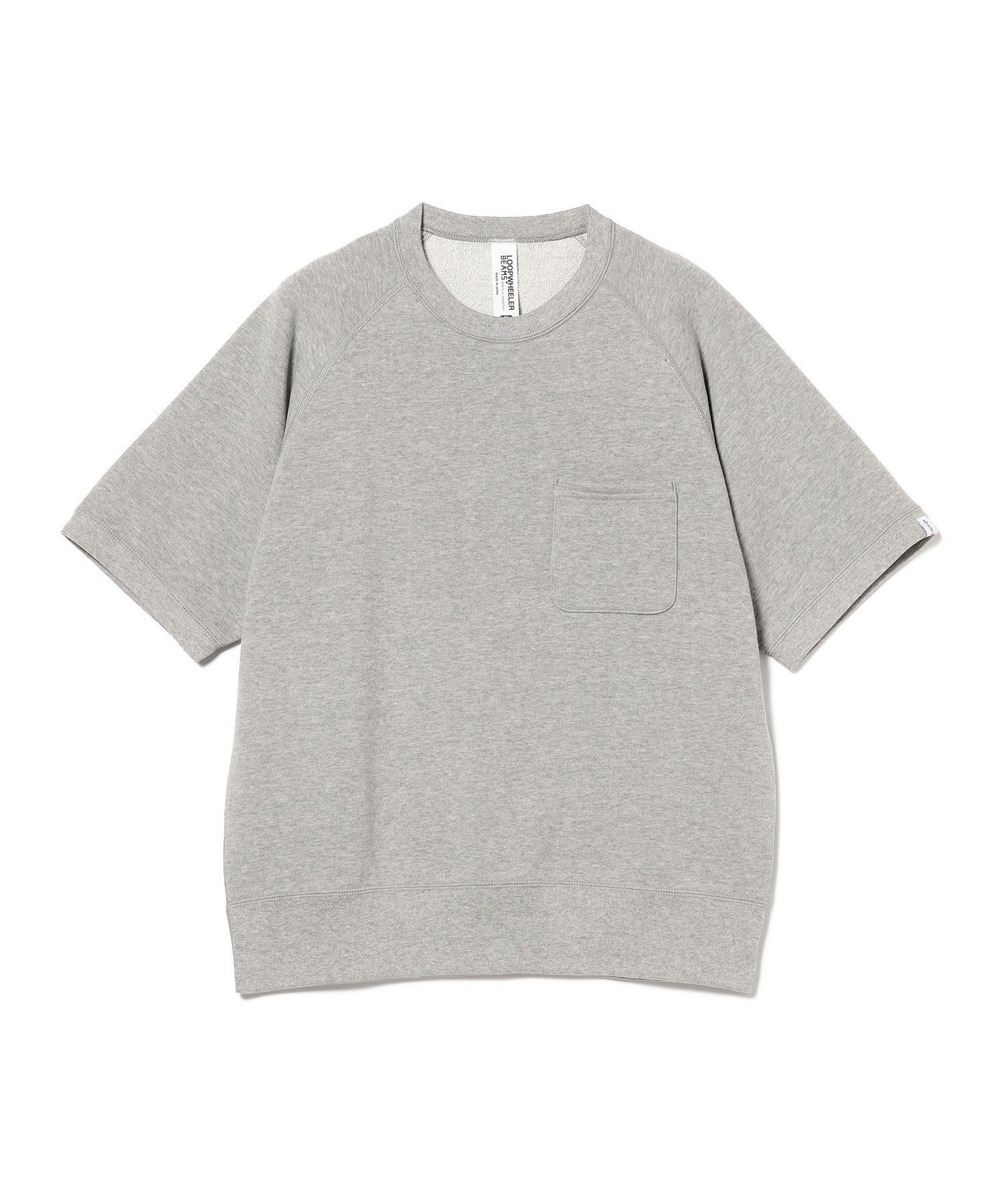 【ビームス/BEAMS / MEN】のLOOPWHEELER / 別注 Extra Light Short Sleeve Sweat インテリア・キッズ・メンズ・レディースファッション・服の通販 founy(ファニー) 　ファッション　Fashion　メンズファッション　Fashion for Men　スリーブ　Sleeve, Long Sleeve / Short Sleeve　パターン　Pattern, Design Print　ボックス　Boxy, Box Shape　ポケット　Pocket, Pocket Detail　別注　Limited Edition, Custom Order　半袖　Short Sleeve, Half Sleeve　ミドル　Middle Length, Mid Height　ビジネス 仕事 通勤　Business / Work / Commuting　H.GRY|ID: prp329100004963234 ipo3291000000037232728
