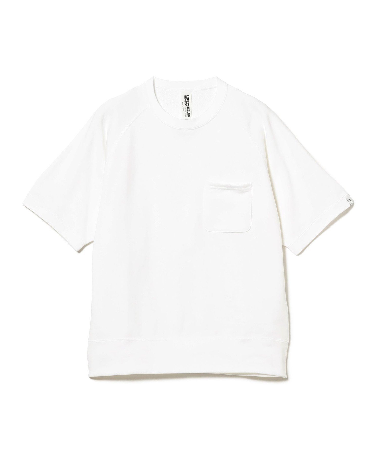 【ビームス/BEAMS / MEN】のLOOPWHEELER / 別注 Extra Light Short Sleeve Sweat インテリア・キッズ・メンズ・レディースファッション・服の通販 founy(ファニー) 　ファッション　Fashion　メンズファッション　Fashion for Men　スリーブ　Sleeve, Long Sleeve / Short Sleeve　パターン　Pattern, Design Print　ボックス　Boxy, Box Shape　ポケット　Pocket, Pocket Detail　別注　Limited Edition, Custom Order　半袖　Short Sleeve, Half Sleeve　ミドル　Middle Length, Mid Height　ビジネス 仕事 通勤　Business / Work / Commuting　WHITE|ID: prp329100004963234 ipo3291000000037232729