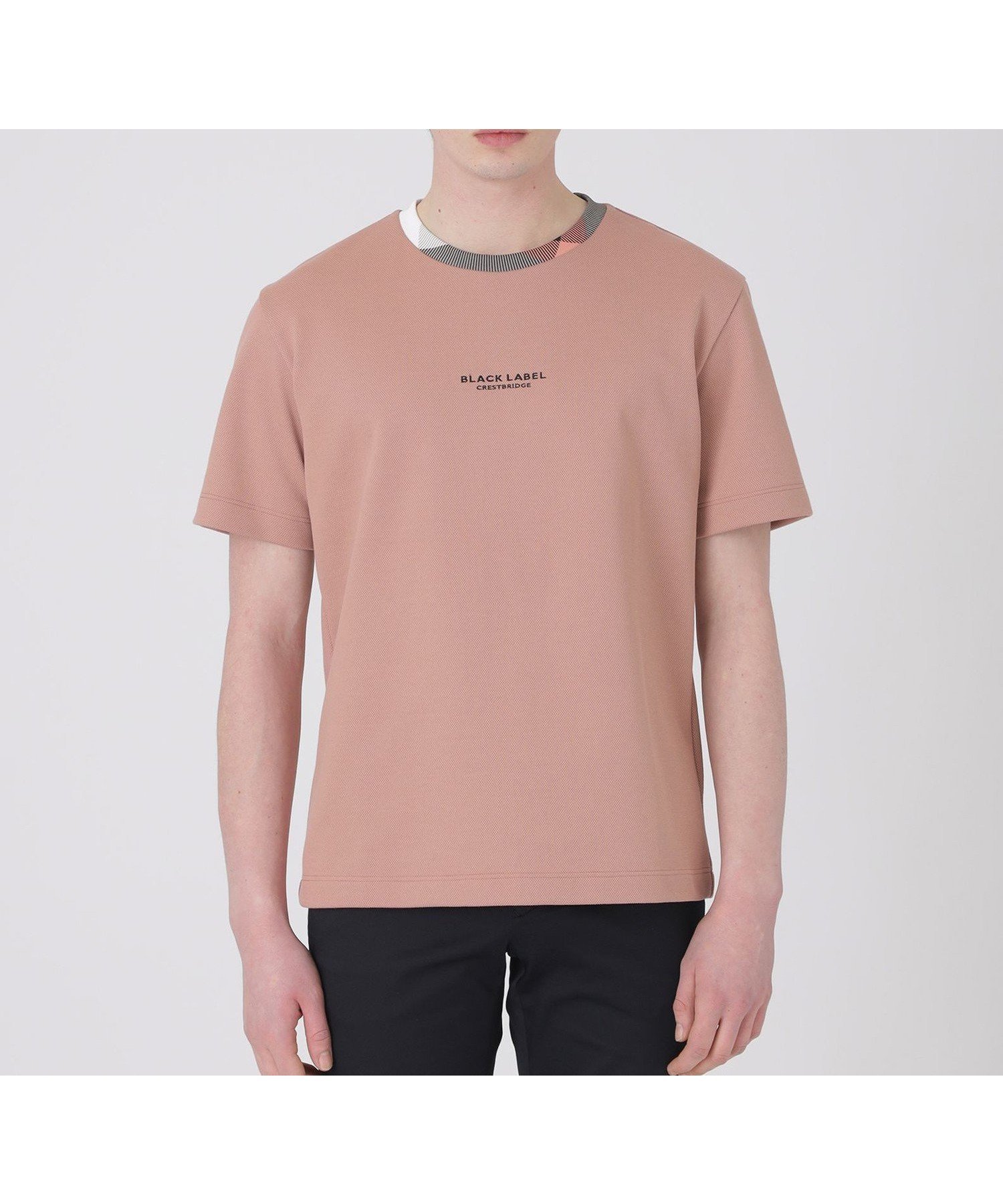 【ブルーレーベル ブラックレーベル クレストブリッジ/BLUE LABEL BLACK LABEL CRESTBRIDGE / MEN】のチェックカラーコンフィTシャツ インテリア・キッズ・メンズ・レディースファッション・服の通販 founy(ファニー) 　ファッション　Fashion　メンズファッション　Fashion for Men　インナー　Innerwear　ジャケット　Jacket, Outerwear　チェック　Check, Plaid, Tartan　フロント　Front, Front Design　ブルゾン　Blouson, Bomber Jacket　エレガント 上品　Elegant　オレンジ|ID: prp329100004963240 ipo3291000000037232761