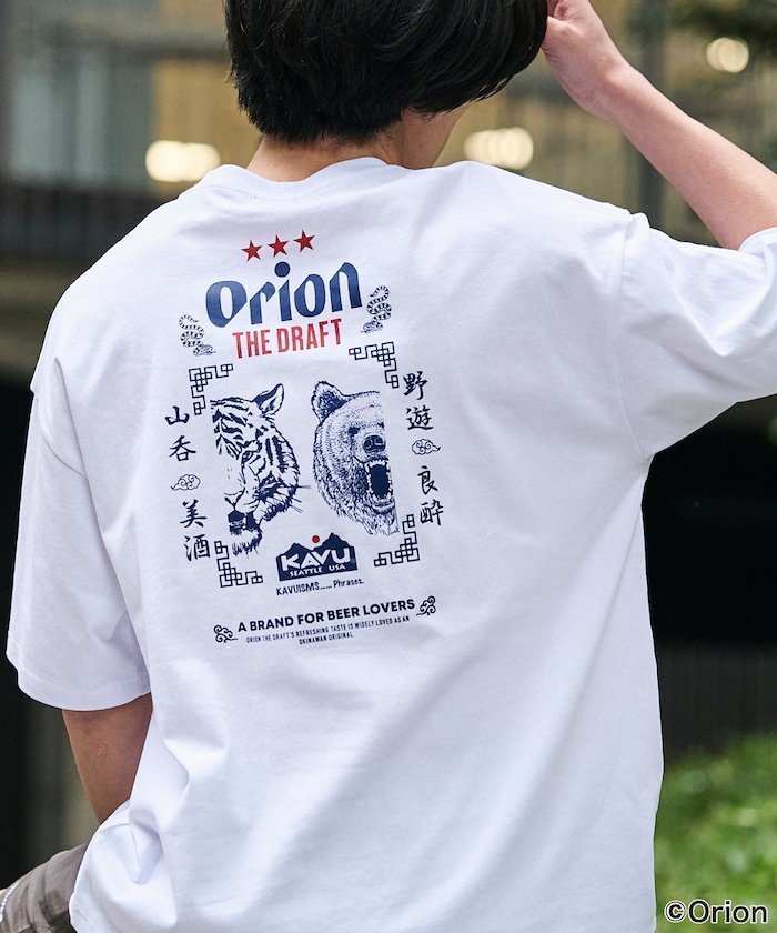 【フリークスストア/FREAK'S STORE】の限定展開 KAVU×ORION 別注 ビッグシルエット アニマルバックプリント クルーネック Tシャツ インテリア・キッズ・メンズ・レディースファッション・服の通販 founy(ファニー) 　ファッション　Fashion　レディースファッション　Fashion for Women　トップス・カットソー　Cut & Sew Tops　シャツ・ブラウス・オフィスカジュアル　Elegant Blouses & Button-Ups　ロングTシャツ・Tシャツ　Longline T-Shirts & Tees　バッグ　Bags　2026年　2026　2026春夏・S/S　Spring/Summer 2026 SS26　おすすめ　Recommended / Our Picks　スペシャル　Special, Limited Edition　パッチ　Patch, Appliqué　ビッグ　Big, Oversized　プリント　Print, Printed Pattern　リラックス　Relax, Relaxed Fit　ワンポイント　One Point, Statement Accent　人気　Popular, Best Seller　別注　Limited Edition, Custom Order　夏　Summer　S/S・春夏　SS, Spring/Summer, Warm Season　ホワイト|ID: prp329100004963248 ipo3291000000037232797