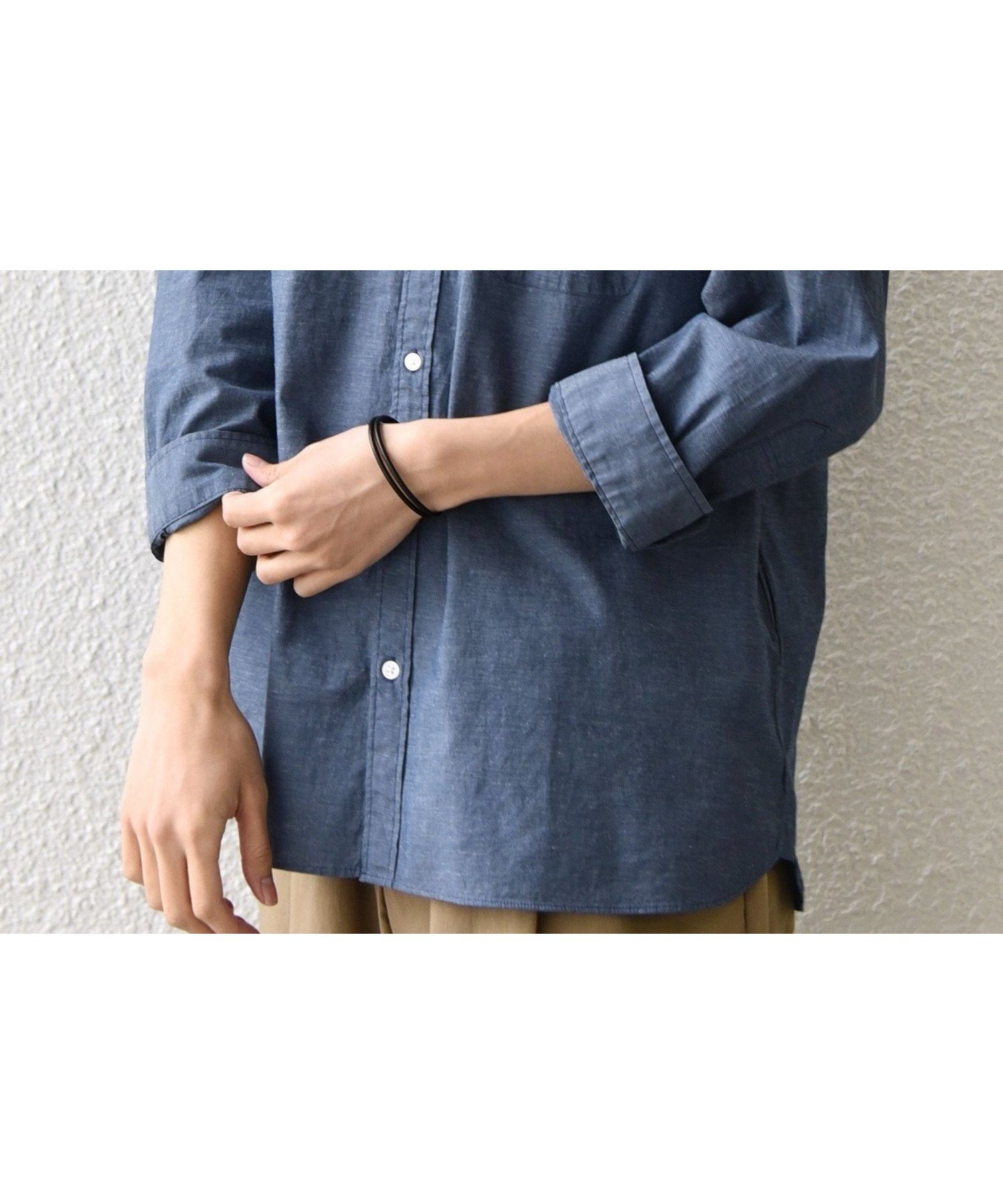 【シップス/SHIPS / MEN】のSHIPS any 洗濯機可能 コットン/リネン 7分袖 バンドカラー ポケット シャツ インテリア・キッズ・メンズ・レディースファッション・服の通販 founy(ファニー) 　ファッション　Fashion　メンズファッション　Fashion for Men　カフス　Cuff Design　シンプル　Simple, Minimal　ポケット　Pocket, Pocket Detail　リネン　Linen, Linen Fabric　リラックス　Relax, Relaxed Fit　レギュラー　Regular, Standard Fit　夏　Summer　2026年　2026　2026春夏・S/S　Spring/Summer 2026 SS26　ブルー|ID: prp329100004963249 ipo3291000000037232822