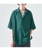 【フォーワンセブン バイ エディフィス/417 by EDIFICE / MEN】のクレープ レギュラーS/Sシャツ 人気、トレンドファッション・服の通販 founy(ファニー) ファッション Fashion メンズファッション Fashion for Men シンプル Simple, Minimal スラックス Slacks, Dress Pants デニム Denim, Jeans Material レギュラー Regular, Standard Fit 夏 Summer S/S・春夏 SS, Spring/Summer, Warm Season thumbnail グリーン|ID: prp329100004963250 ipo3291000000037232826