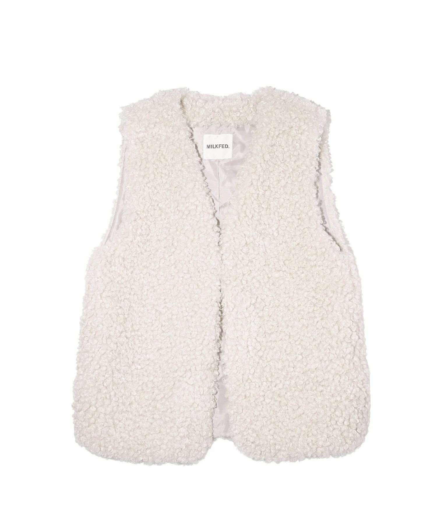 【ミルクフェド/MILKFED.】のFUR VEST 大人の最旬トレンドファッション＆コーディネート founy(ファウニー) 　ファッション　Fashion　レディースファッション　Fashion for Women　アウター　Coat / Outerwear Collection　トップス・カットソー　Cut & Sew Tops　ベスト&ジレ / 重ね着スタイル　Vests & Gilets　スウェット / スエット　Sweatshirt, Sweatwear　ベスト　Vest, Waistcoat　ベーシック　Basic, Essential　おすすめ　Recommended / Our Picks　 other-1|ID: prp329100004963260 ipo3291000000037232863