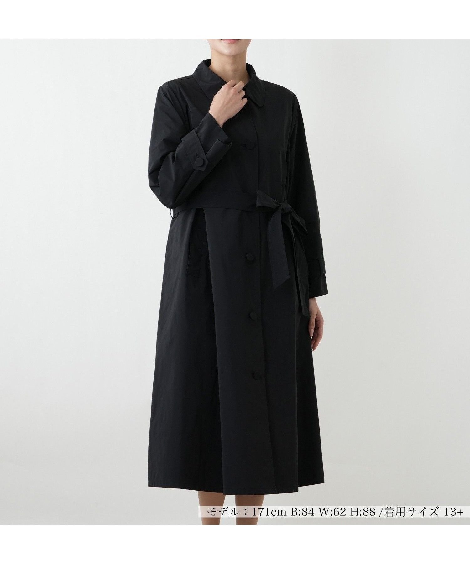 【レリアンプラスハウス/Leilian PLUS HOUSE】の【店舗人気】バックシャンデザインコート インテリア・キッズ・メンズ・レディースファッション・服の通販 founy(ファニー) 　ファッション　Fashion　レディースファッション　Fashion for Women　アウター　Coat / Outerwear Collection　コート・ロングコート・ピーコート　Long Coats, Peacoats & More　エレガント 上品　Elegant　ギャザー　Gathered, Ruffled　ショール　Shawl, Wrap　セレモニー　Ceremony　タフタ　Taffeta, Structured Fabric　トレンド　Trend, Trending Now　ドレス　Dress, One-Piece　ベーシック　Basic, Essential　ポケット　Pocket, Pocket Detail　人気　Popular, Best Seller　春　Spring　ブラック|ID: prp329100004963262 ipo3291000000037232872