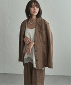 【ノッチ/notch】の【セットアップ対応】リネンライクテーラードジャケット 大人の最旬トレンドファッション＆コーディネート founy(ファウニー) ファッション Fashion レディースファッション Fashion for Women アウター Coat / Outerwear Collection レディースジャケット・軽アウター Jackets テーラードジャケット / 通勤・きれいめスタイル Tailored Jackets & Blazers セットアップ Set-Up, Coordinated Outfit ダウン Down, Puffer バランス Balance, Style Balance パッチ Patch, Appliqué フロント Front, Front Design ベーシック Basic, Essential ポケット Pocket, Pocket Detail リネン Linen, Linen Fabric 今季 This Season, Current Season thumbnail ブラウン|ID: prp329100004963266 ipo3291000000037232886