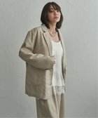 【ノッチ/notch】の【セットアップ対応】リネンライクテーラードジャケット 大人の最旬トレンドファッション＆コーディネート founy(ファウニー) ファッション Fashion レディースファッション Fashion for Women アウター Coat / Outerwear Collection レディースジャケット・軽アウター Jackets テーラードジャケット / 通勤・きれいめスタイル Tailored Jackets & Blazers セットアップ Set-Up, Coordinated Outfit ダウン Down, Puffer バランス Balance, Style Balance パッチ Patch, Appliqué フロント Front, Front Design ベーシック Basic, Essential ポケット Pocket, Pocket Detail リネン Linen, Linen Fabric 今季 This Season, Current Season thumbnail アイボリー|ID: prp329100004963266 ipo3291000000037232888