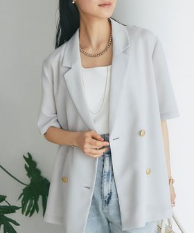 【ラブティックボンボン/La boutique BonBon】の【最強夏ジャケット】ライトメッシュハーフスリーブジャケット 大人の最旬トレンドファッション＆コーディネート founy(ファウニー) ファッション Fashion レディースファッション Fashion for Women アウター Coat / Outerwear Collection レディースジャケット・軽アウター Jackets おすすめ Recommended / Our Picks ジャケット Jacket, Outerwear スリーブ Sleeve, Long Sleeve / Short Sleeve デニム Denim, Jeans Material トレンド Trend, Trending Now ハーフ Half, Half-Length メッシュ Mesh, Net Fabric エレガント 上品 Elegant ビジネス 仕事 通勤 Business / Work / Commuting 夏 Summer 春 Spring S/S・春夏 SS, Spring/Summer, Warm Season |ID:prp329100004963268