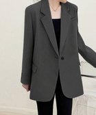 【ミニミニストア/miniministore】のテーラードジャケット ゆったりレディース 大人の最旬トレンドファッション＆コーディネート founy(ファウニー) ファッション Fashion レディースファッション Fashion for Women アウター Coat / Outerwear Collection レディースジャケット・軽アウター Jackets テーラードジャケット / 通勤・きれいめスタイル Tailored Jackets & Blazers ジャケット Jacket, Outerwear エレガント 上品 Elegant 今季 This Season, Current Season 夏 Summer 春 Spring S/S・春夏 SS, Spring/Summer, Warm Season ビジネス 仕事 通勤 Business / Work / Commuting 長袖 Long Sleeve, Full Sleeve thumbnail ダークグレー|ID: prp329100004963271 ipo3291000000037232902