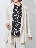 【ニコル クラブ/NICOLE CLUB】のヘチマカラーダンボールニットジャケット 19ライトグレー|ID: prp329100004963273 ipo3291000000037232909