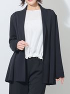 【ニコル クラブ/NICOLE CLUB】のヘチマカラーダンボールニットジャケット 49ブラック|ID: prp329100004963273 ipo3291000000037232910