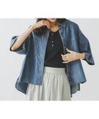 【グローバルワーク/GLOBAL WORK】のGOODデニムシャツ半袖/655908 人気、トレンドファッション・服の通販 founy(ファニー) ファッション Fashion レディースファッション Fashion for Women トップス・カットソー Cut & Sew Tops シャツ・ブラウス・オフィスカジュアル Elegant Blouses & Button-Ups おすすめ Recommended / Our Picks ダンガリー Dungaree, Chambray デニム Denim, Jeans Material メタル Metal, Metal Parts 半袖 Short Sleeve, Half Sleeve 夏 Summer 旅行 Travel 羽織 Haori, Light Jacket thumbnail ブルー86|ID: prp329100004963275 ipo3291000000037232916