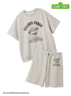 【ジェラート ピケ/gelato pique】の【SESAME STREET】【UNISEX】裏毛プルオーバー ハーフパンツセット 大人の最旬トレンドファッション＆コーディネート founy(ファウニー) ファッション Fashion レディースファッション Fashion for Women パンツ Pants & Trousers ショートパンツ・ハーフパンツ High-Waisted & Relaxed Shorts 春 Spring キャラクター Character, Licensed Characters シンプル Simple, Minimal スマート Smart, Elegant セットアップ Set-Up, Coordinated Outfit ハーフ Half, Half-Length プリント Print, Printed Pattern ボトム Bottoms, Lower Wear 半袖 Short Sleeve, Half Sleeve ユニセックス Unisex, Genderless おすすめ Recommended / Our Picks 夏 Summer ギフト プレゼント Gift / Present |ID:prp329100004963851