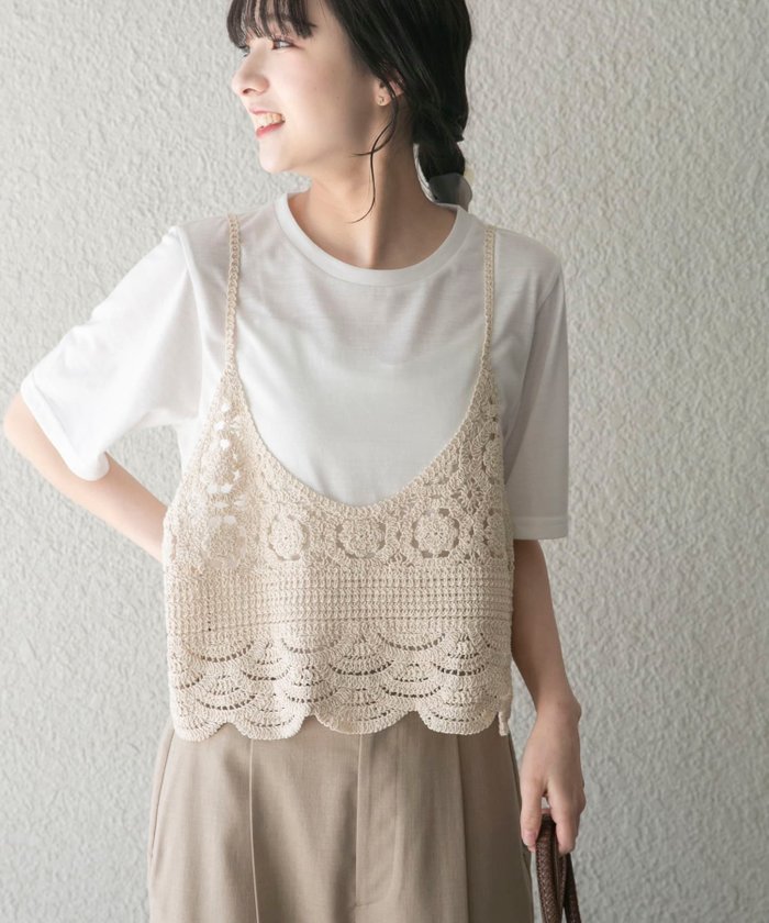 【アイテムズアーバンリサーチ/ITEMS URBAN RESEARCH】のニットビスチェTシャツセット インテリア・キッズ・メンズ・レディースファッション・服の通販 founy(ファウニー) https://founy.com/ ファッション Fashion レディースファッション Fashion for Women トップス・カットソー Cut & Sew Tops ニット Knit Tops & Sweaters シャツ・ブラウス・オフィスカジュアル Elegant Blouses & Button-Ups ロングTシャツ・Tシャツ Longline T-Shirts & Tees ビスチェ Bustiers & Corset Tops / Layered Bustier Style 2026年 2026 2026春夏・S/S Spring/Summer 2026 SS26 キャミソール Camisole, Spaghetti Strap Top バランス Balance, Style Balance フェミニン Feminine, Girly 夏 Summer S/S・春夏 SS, Spring/Summer, Warm Season |ID: prp329100004963852 ipo3291000000037246034