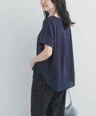 【アーバンリサーチ ドアーズ/URBAN RESEARCH DOORS】の異素材切替えラウンドヘムプルオーバー ネイビー|ID: prp329100004963856 ipo3291000000037246228