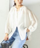 【シップス/SHIPS】の手洗い可能 IMPERIAL LINEN 混 バンドカラー スキッパー シャツ 大人の最旬トレンドファッション＆コーディネート founy(ファウニー) ファッション Fashion レディースファッション Fashion for Women トップス・カットソー Cut & Sew Tops シャツ・ブラウス・オフィスカジュアル Elegant Blouses & Button-Ups インナー Innerwear ギャザー Gathered, Ruffled シンプル Simple, Minimal スキッパー Skipper, Open Collar スラックス Slacks, Dress Pants デニム Denim, Jeans Material バランス Balance, Style Balance フィット Fit, Slim Fit ボトム Bottoms, Lower Wear ポケット Pocket, Pocket Detail リネン Linen, Linen Fabric エレガント 上品 Elegant 2026年 2026 2026春夏・S/S Spring/Summer 2026 SS26 thumbnail オフホワイト|ID: prp329100004963861 ipo3291000000037246430