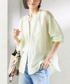 【シップス/SHIPS】の手洗い可能 IMPERIAL LINEN 混 バンドカラー スキッパー シャツ 大人の最旬トレンドファッション＆コーディネート founy(ファウニー) ファッション Fashion レディースファッション Fashion for Women トップス・カットソー Cut & Sew Tops シャツ・ブラウス・オフィスカジュアル Elegant Blouses & Button-Ups インナー Innerwear ギャザー Gathered, Ruffled シンプル Simple, Minimal スキッパー Skipper, Open Collar スラックス Slacks, Dress Pants デニム Denim, Jeans Material バランス Balance, Style Balance フィット Fit, Slim Fit ボトム Bottoms, Lower Wear ポケット Pocket, Pocket Detail リネン Linen, Linen Fabric エレガント 上品 Elegant 2026年 2026 2026春夏・S/S Spring/Summer 2026 SS26 thumbnail ミント|ID: prp329100004963861 ipo3291000000037246437