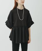【アダム エ ロペ/ADAM ET ROPE'】の【サステナブル】・【定番】バウンスカフスプルオーバー/接触冷感/UVカット ブラック(01)|ID: prp329100004963868 ipo3291000000037246841