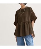【アダム エ ロペ/ADAM ET ROPE'】の【サステナブル】・【定番】バウンスカフスプルオーバー/接触冷感/UVカット ダークブラウン(20)|ID: prp329100004963868 ipo3291000000037246844