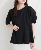 【ナチュラルクチュール/natural couture】のチューリップスリーブペプラムプルオーバー 大人の最旬トレンドファッション＆コーディネート founy(ファウニー) ファッション Fashion レディースファッション Fashion for Women トップス・カットソー Cut & Sew Tops カジュアルプルオーバー・ニットトップス Pullovers & Knit Tops / Casual Pullovers アクセサリー Fashion Accessories カーディガン Cardigan, Knitwear サンダル Sandals, Summer Shoes ジャケット Jacket, Outerwear スニーカー Sneakers, Trainers チューリップ Tube, Tube Top デニム Denim, Jeans Material フェミニン Feminine, Girly ペプラム Peplum, Flared Hem リラックス Relax, Relaxed Fit ロング Long, Long-Length ワイド Wide, Wide Fit 再入荷 Restock / Back in Stock エレガント 上品 Elegant 2026年 2026 2026春夏・S/S Spring/Summer 2026 SS26 thumbnail ブラック|ID: prp329100004963871 ipo3291000000037246936