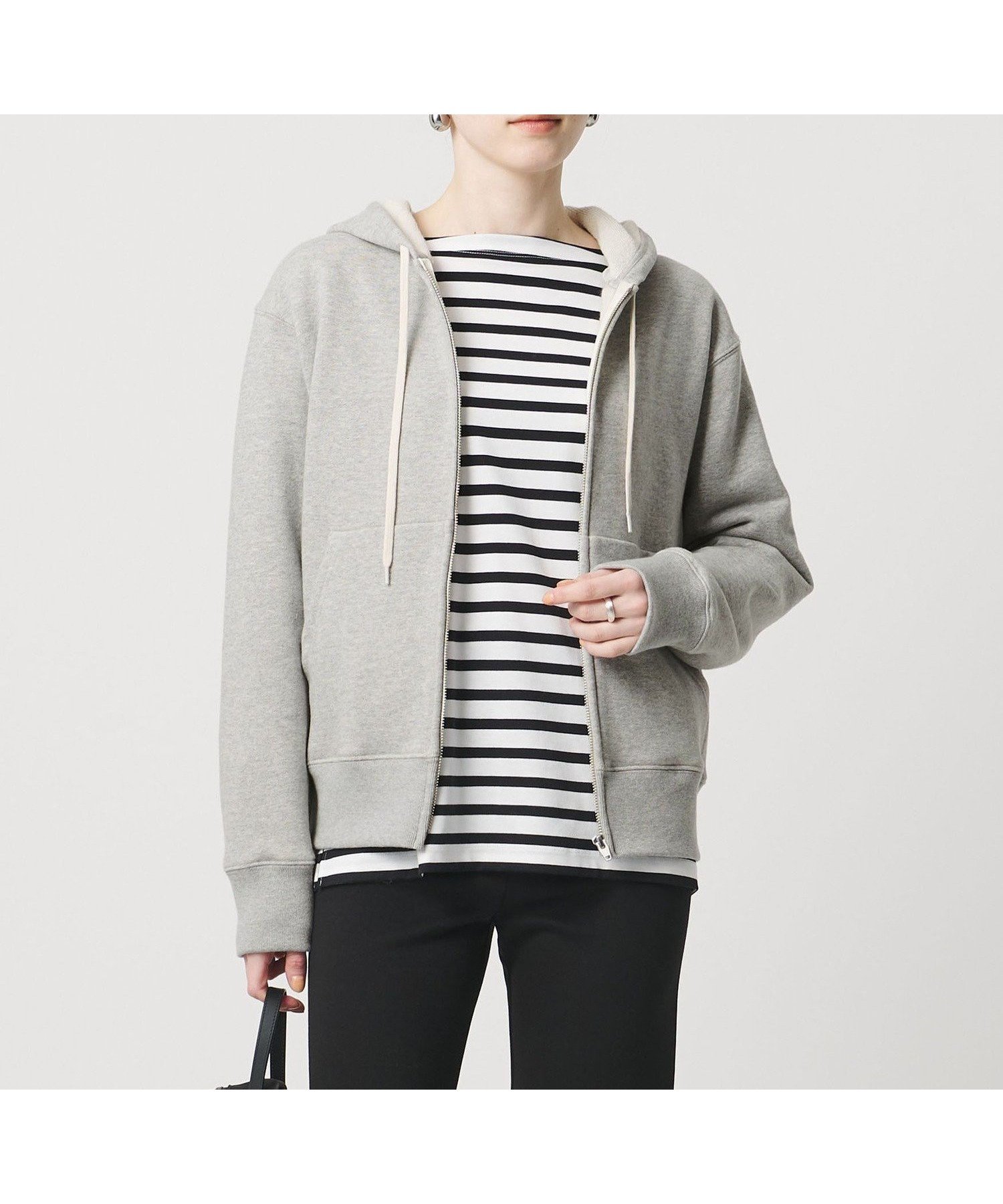 【ユナイテッドアローズ/UNITED ARROWS】のスウェット ジップアップ パーカー 大人の最旬トレンドファッション＆コーディネート founy(ファウニー) 　ファッション　Fashion　レディースファッション　Fashion for Women　トップス・カットソー　Cut & Sew Tops　レディースパーカー・カジュアルフーディー　Casual Hoodies & Sweatshirts　スウェット・クルーネックトップス　Sweatshirts & Crewnecks / Relaxed Fit Sweat Tops　ジップアップ　Zip-Up, Full Zip　スウェット / スエット　Sweatshirt, Sweatwear　バランス　Balance, Style Balance　パーカー　Hoodie, Parka　ベーシック　Basic, Essential　ループ　Loop, Loop Knit　 other-1|ID: prp329100004963872 ipo3291000000037246961