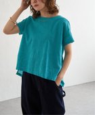 【エルビーシー/LBC】のペイズリーシシュウブラウス 大人の最旬トレンドファッション＆コーディネート founy(ファウニー) ファッション Fashion レディースファッション Fashion for Women トップス・カットソー Cut & Sew Tops シャツ・ブラウス・オフィスカジュアル Elegant Blouses & Button-Ups バランス Balance, Style Balance ペイズリー Paisley, Ethnic Pattern ボトム Bottoms, Lower Wear エレガント 上品 Elegant 人気 Popular, Best Seller 半袖 Short Sleeve, Half Sleeve 夏 Summer 定番 Standard, Basic Item 無地 Plain, Solid Color thumbnail ターコイズブルー|ID: prp329100004963883 ipo3291000000037247350