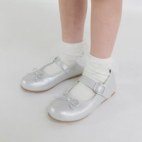 【ブランシェス/branshes / KIDS】のバレエシューズ 大人の最旬トレンドファッション＆コーディネート founy(ファウニー) ファッション Fashion キッズファッション Fashion for Kids おすすめ Recommended / Our Picks シューズ Shoes, Footwear シルバー Silver, Metallic Silver バレエ Ballet, Ballet Style リボン Ribbon, Bow 入学式 Entrance Ceremony 結婚式 Wedding |ID:prp329100004963935