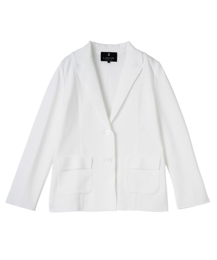 【ランバンコレクション/LANVIN COLLECTION】のサーブルストレッチミラノリブニットジャケット インテリア・キッズ・メンズ・レディースファッション・服の通販 founy(ファウニー) https://founy.com/ ファッション Fashion レディースファッション Fashion for Women アウター Coat / Outerwear Collection レディースジャケット・軽アウター Jackets カーディガン Cardigan, Knitwear ジャケット Jacket, Outerwear スリム Slim, Slim Fit チェック Check, Plaid, Tartan テーラード Tailored, Tailored Fit フラップ Flap, Flap Pocket ポケット Pocket, Pocket Detail おすすめ Recommended / Our Picks エレガント 上品 Elegant |ID: prp329100004963945 ipo3291000000037247817