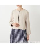【レリアン/LEILIAN】のノーカラージャケット ベージュ|ID: prp329100004963950 ipo3291000000037247840