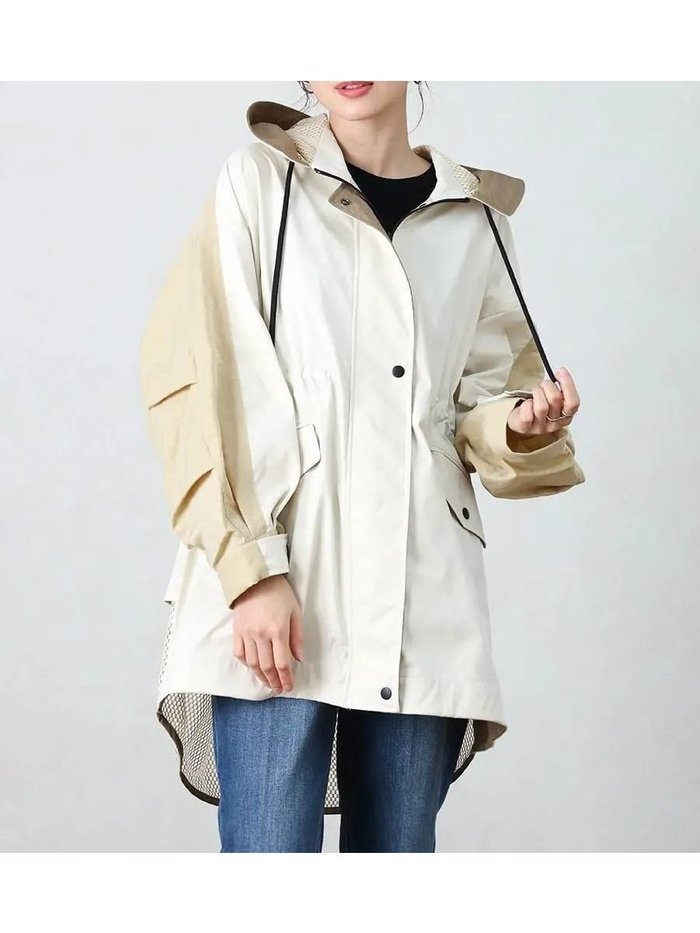 【ヴァン/Vin】の配色切替パーカーロングジャケット インテリア・キッズ・メンズ・レディースファッション・服の通販 founy(ファウニー) https://founy.com/ ファッション Fashion レディースファッション Fashion for Women アウター Coat / Outerwear Collection レディースジャケット・軽アウター Jackets おすすめ Recommended / Our Picks シンプル Simple, Minimal デニム Denim, Jeans Material ロング Long, Long-Length 切替 Switching, Contrast Panel |ID: prp329100004963986 ipo3291000000037248052