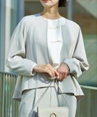 【カリテ/qualite】の【セットアップ対応】バックペプラムジャケット 大人の最旬トレンドファッション＆コーディネート founy(ファウニー) ファッション Fashion レディースファッション Fashion for Women アウター Coat / Outerwear Collection レディースジャケット・軽アウター Jackets おすすめ Recommended / Our Picks アクセサリー Fashion Accessories シンプル Simple, Minimal スタイリッシュ Stylish, Fashionable ストレッチ Stretch, Stretchy Fabric セットアップ Set-Up, Coordinated Outfit ネックレス Necklace, Pendant Necklace 定番 Standard, Basic Item thumbnail グレージュ|ID: prp329100004963993 ipo3291000000037248090