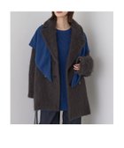 【ルージュヴィフラクレ/Rouge vif la cle】のシャギーピーコート 大人の最旬トレンドファッション＆コーディネート founy(ファウニー) ファッション Fashion レディースファッション Fashion for Women アウター Coat / Outerwear Collection コート・ロングコート・ピーコート Long Coats, Peacoats & More エレガント 上品 Elegant クラシック Classic, Timeless Style ダブル Double, Double-Breasted バランス Balance, Style Balance A/W・秋冬 Autumn/Winter thumbnail チャコールグレー|ID: prp329100004963995 ipo3291000000037248096