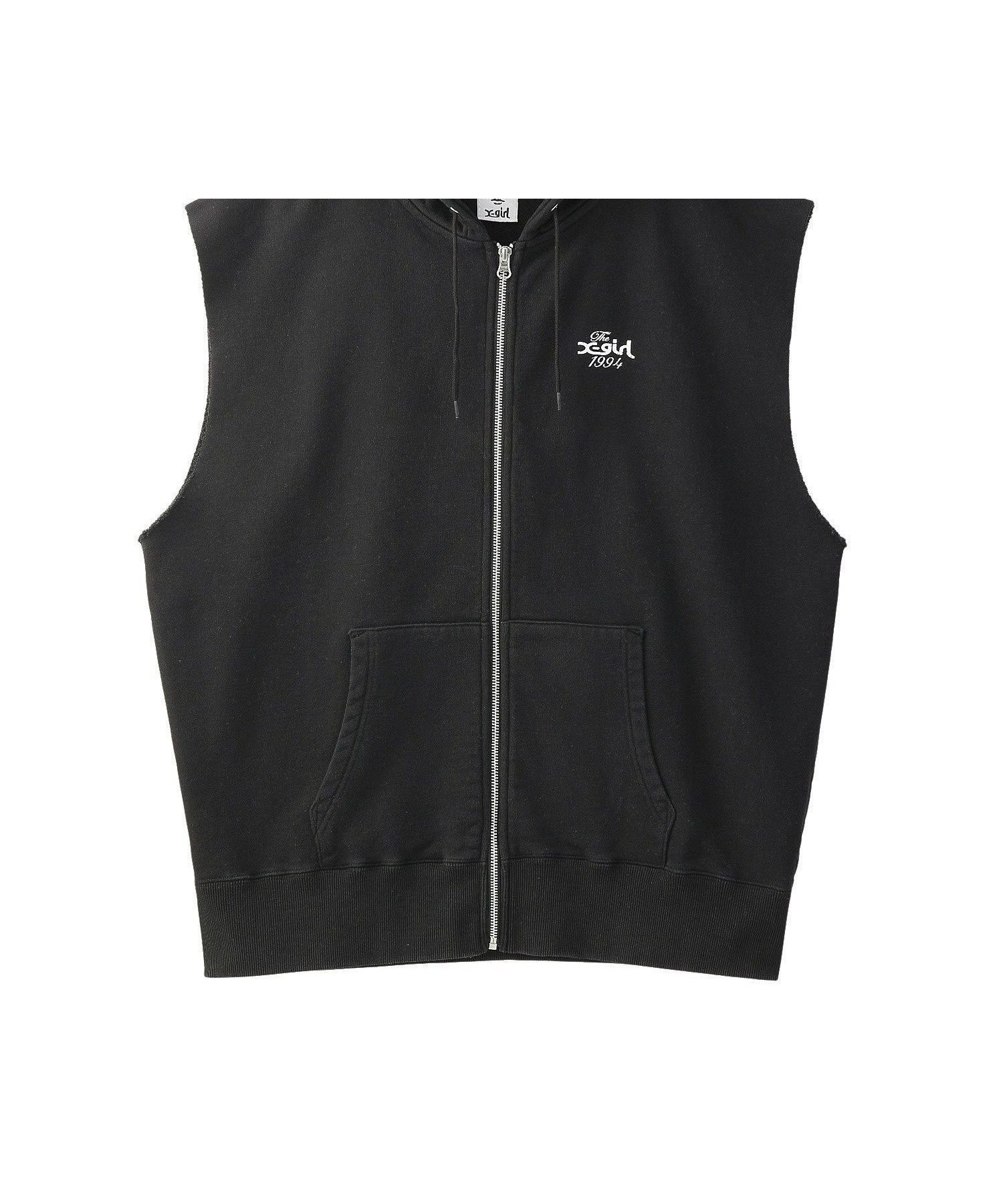 【エックスガール/X-girl】のDISTRESSED CIRCLE LOGO ZIP UP SWEAT VEST 大人の最旬トレンドファッション＆コーディネート founy(ファウニー) 　ファッション　Fashion　レディースファッション　Fashion for Women　アウター　Coat / Outerwear Collection　トップス・カットソー　Cut & Sew Tops　レディースパーカー・カジュアルフーディー　Casual Hoodies & Sweatshirts　ベスト&ジレ / 重ね着スタイル　Vests & Gilets　スウェット・クルーネックトップス　Sweatshirts & Crewnecks / Relaxed Fit Sweat Tops　グラフィック　Graphic, Graphic Design　スウェット / スエット　Sweatshirt, Sweatwear　ハーフ　Half, Half-Length　パーカー　Hoodie, Parka　プリント　Print, Printed Pattern　ベスト　Vest, Waistcoat　ロング　Long, Long-Length　A/W・秋冬　Autumn/Winter　おすすめ　Recommended / Our Picks　 other-1|ID: prp329100004964003 ipo3291000000037248240