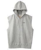 【エックスガール/X-girl】のDISTRESSED CIRCLE LOGO ZIP UP SWEAT VEST ASH|ID: prp329100004964003 ipo3291000000037248245
