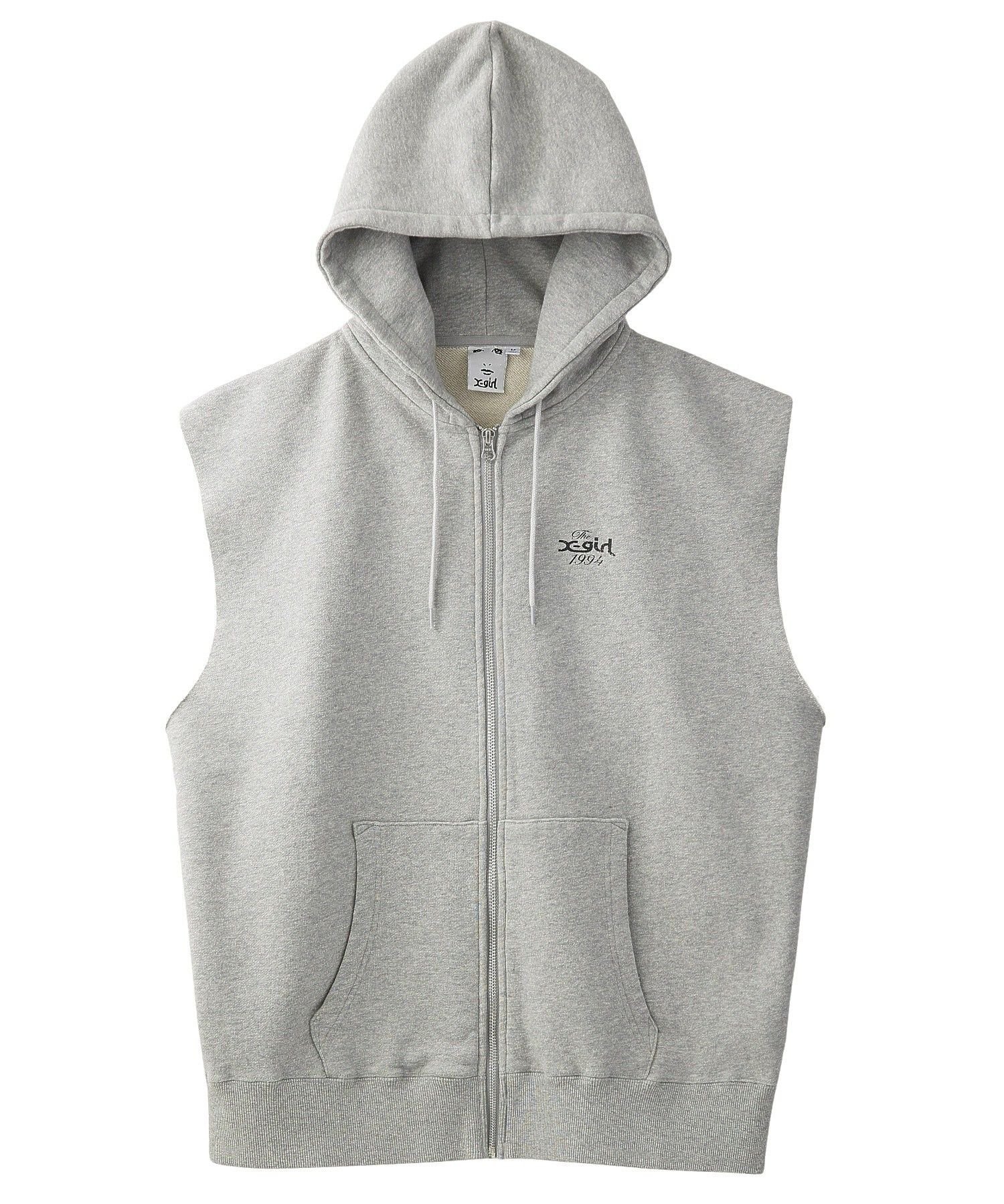 【エックスガール/X-girl】のDISTRESSED CIRCLE LOGO ZIP UP SWEAT VEST インテリア・キッズ・メンズ・レディースファッション・服の通販 founy(ファウニー) 　ファッション　Fashion　レディースファッション　Fashion for Women　アウター　Coat / Outerwear Collection　トップス・カットソー　Cut & Sew Tops　レディースパーカー・カジュアルフーディー　Casual Hoodies & Sweatshirts　ベスト&ジレ / 重ね着スタイル　Vests & Gilets　スウェット・クルーネックトップス　Sweatshirts & Crewnecks / Relaxed Fit Sweat Tops　グラフィック　Graphic, Graphic Design　スウェット / スエット　Sweatshirt, Sweatwear　ハーフ　Half, Half-Length　パーカー　Hoodie, Parka　プリント　Print, Printed Pattern　ベスト　Vest, Waistcoat　ロング　Long, Long-Length　A/W・秋冬　Autumn/Winter　おすすめ　Recommended / Our Picks　ASH|ID: prp329100004964003 ipo3291000000037248245
