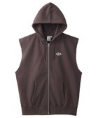【エックスガール/X-girl】のDISTRESSED CIRCLE LOGO ZIP UP SWEAT VEST BROWN|ID: prp329100004964003 ipo3291000000037248248