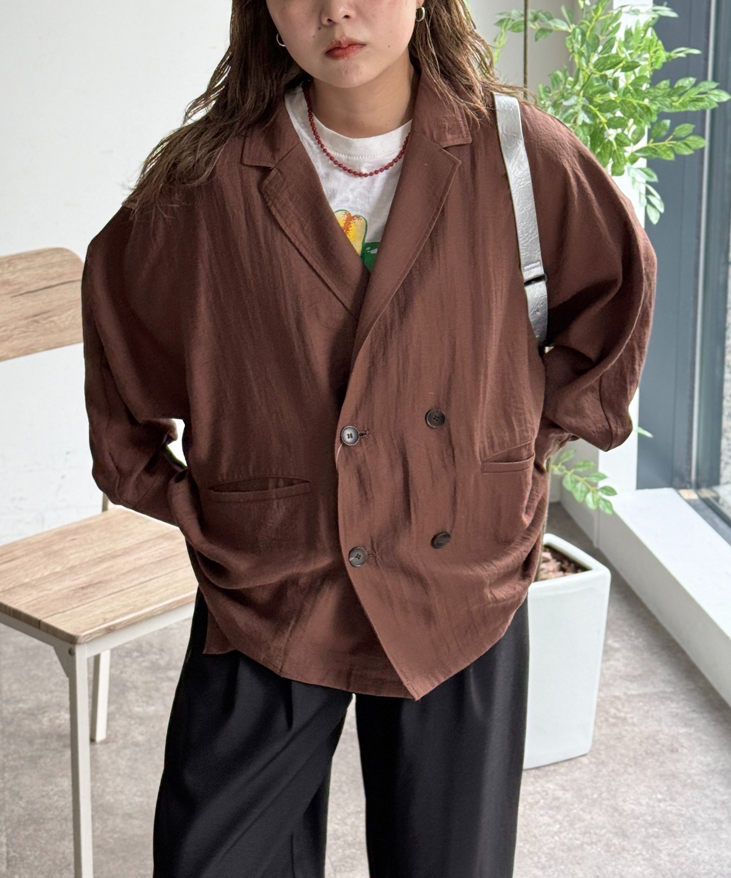 【シーピーシーエム/CPCM】の麻混ドルマンテーラードジャケット インテリア・キッズ・メンズ・レディースファッション・服の通販 founy(ファウニー) 　ファッション　Fashion　レディースファッション　Fashion for Women　アウター　Coat / Outerwear Collection　レディースジャケット・軽アウター　Jackets　テーラードジャケット / 通勤・きれいめスタイル　Tailored Jackets & Blazers　インナー　Innerwear　キャミワンピース　Cami Dress, Slip Dress　ジャケット　Jacket, Outerwear　スカーフ　Scarf, Neckwear　デニム　Denim, Jeans Material　ノースリーブ　Sleeveless, No-Sleeve　リラックス　Relax, Relaxed Fit　おすすめ　Recommended / Our Picks　夏　Summer　エレガント 上品　Elegant　ブラウン|ID: prp329100004964007 ipo3291000000037248288